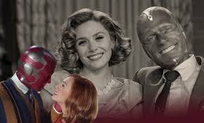 Wandavision Elizabeth Olsen Paul Bettany On Wanda And Vision S Journey Into The Show S Sitcom World Entertainment