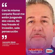 Vecinos del Barrio San Francisco denuncian persecución fiscal y presiones  del Ministerio de Urbanismo Leonardo Ojeda, poblador del Barrio San  Francisco y dirigente de la asociación vecinal, denuncia que la Fiscalía lo