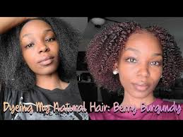 You can weave it, curl, make light waves and look gorgeous every day. Dyeing My Natural Hair Berry Burgundy Dark And Lovely Youtube