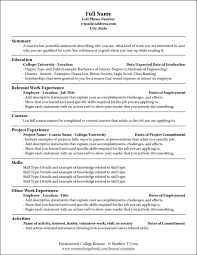 This one trick will make your college resume stand out. Format Examples The Resume Design Book