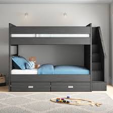 Harriet Bee Staggs Full Over Full Solid Wood Standard Bunk Bed With Bookcase By Harriet Bee Reviews Wayfair