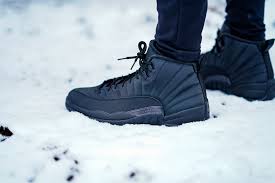 Black And Yellow Jordans 12 On Feet Dominate The Winter Weather In The Air Jordan Retro 12 Wntr Air Jordans Retro Jordan Retro 12 Air Jordans