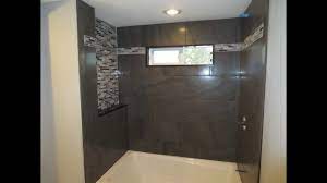 This shower wall set offers an attractive design with the strength and durability of acrylic. Tile Bathroom Tub With Window Time Lapse Youtube