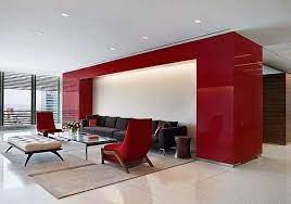 Maybe you would like to learn more about one of these? How To Decorate With Shades Of Red White Office Decor Office Interior Design Modern Living Room Decor Modern