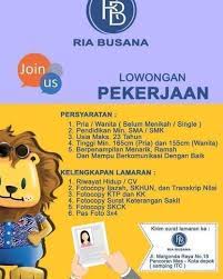 Check spelling or type a new query. Lowongan Karyawati Ria Busana Depok Atmago