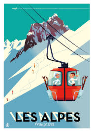 Le Parisien Avec Images Affiches De Voyage Retro Affiche Vintage Dessin Ski