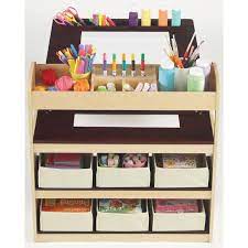 Let Your Little Ones Express Themselves With This Intricate Arts And Crafts Table Crafted Of Solid Wood And Rugged Bi Kids Art Table Kids Art Corner Art Table