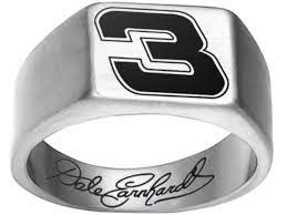 Dale Earnhardt Logo Ring Nascar Racing Weddingring Intimidator Chevy Chevrolet Anniversary Dale Earnhardt Custom Rings Dale Earnhardt Jr
