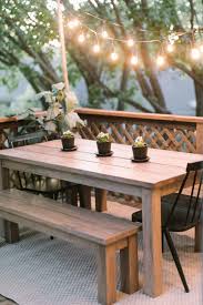 Provide a place to hang coats, scarves and hats and put on shoes with this. Diy Outdoor Farmhouse Table Katie Lamb