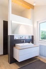 Attic Bathroom At Vicky Half Height Wall Open Roof Beams And A H Home Decor Ideas Diy Shelf Decor Bedroom Main Bathroom Roof Beam