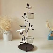 Large distressed oxidised metal corinthian column candle holder 53cm. Image Result For Imagenes De Candelabros Para Boda Metaltreewallart Wrought Iron Candle Holders Metal Wall Decor Bedroom Wrought Iron Candle
