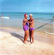 Swiss mother and child on the beach at long key state park family is on a tour of the united states, camping along the way. M7rk1wpbldcr M