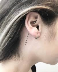 When they come into contact with body fluids (sweat, natural oils on your face, etc.), these metals tarnish and often cause the skin around a piercing to oxidize. Perfect Placement Behind The Ear Tattoos Chronic Ink
