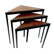 Nesting Love The Triangle Shape In 2020 Nesting Tables Wood Nesting Tables Table