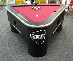 Unusually Shaped Pool Table Triangle Pool Table Pool Table Room Custom Pool Tables