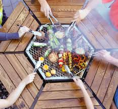 The Jag Grill Is A Three In One Grill Firepit And Table The Manual Grill Table Fire Pit Grill Table Bbq Grill Design