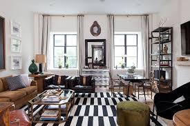 Nate Berkus Eclectic Living Room Black White And Gold Eclectic Living Room Room Design Glam Living Room