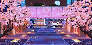 This Is A Very Cool Japanese Gif Wallpaper I Found Pixel Art Pixel Art Background Pixel Animation