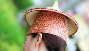 Bidayuh Hat Called Trinak Sarawak Borneo Southeast Asia