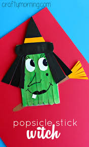 Make A Funny Witch Craft Using Popsicle Sticks Crafty Morning Halloween Crafts Halloween Crafts For Kids Halloween Arts And Crafts