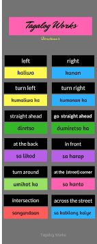 Direction Phrases In Tagalog Tagalog Words Filipino Words Tagalog