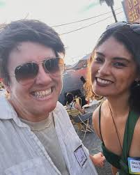 I love when a former student becomes a friend and colleague. Thank you  @victoriajyap for showing up to support me at @chainfilmfest , being my  photographer and videographer, and the wonderful conversation