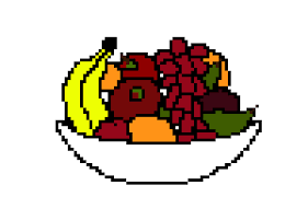 Bowl Of Fruit Pixel Art Maker
