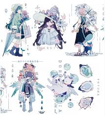 Grow 1 Washi Tape With Crystal Special Ink And Release Paper Etsy Anime Character Design Cute Art Character Design Inspiration