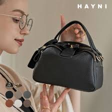 Connie line/コニー ライン 本革 レザーボストンバッグ 茶/ブラウン ポケット多数 肩掛け 管NO.