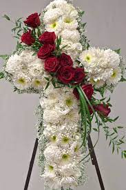 Violet is the prescribed colour for processions, except on corpus christi, or on a day when some other colour is mandated. Floral Cross For Funeral Service Sympathy Flowers From Babylon Floral