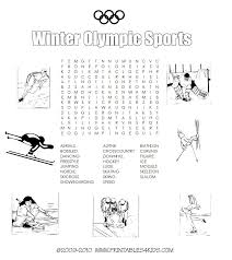 winter olympic sports printable word search printables for kids free word search puzzles coloring pages and other activities