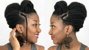 Short hair preserves natural volume in your hair, which you can always enhance with the movement of layers. Natural Hair Elegant Updo Natural Hair Styles For Thin Fine Hair Adede Youtube