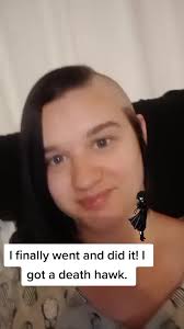 Transforming into a Gothic Beauty: Death Hawk Haircut