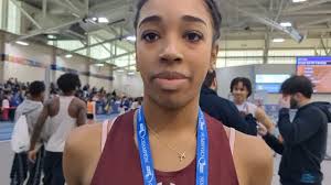 @sharonxctf Nina Kyei-Aboagye wins close 55m at @miaa033 Meet of Champions  @marathonsports