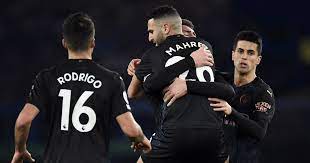 The holders produced a spirited display to edge the toffees in a tense encounter at wembley, after the two sides had played out an. Everton 1 3 Manchester City Guardiola S Men Move Ten Clear Football365