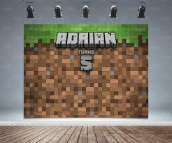 The great collection of epic minecraft wallpapers for desktop, laptop and mobiles. Minecraft Backdrop Banner Birthday Background 3d Blocks Video Game Pixelated Party Decor Diy Minecraft Birthday Party Minecraft Birthday Minecraft Backdrop