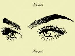 Eyes Svg Eyes Vector Sexy Eyes Vector Sexy Eyes Svg Womans Sexy Makeup Svg Eyelashes Girl Svg Makeup Svg Hand Drawn Art Hand Drawn Eyebrow Silhouette Png Eps Svg Dxf Buy