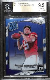 After his win, mahomes is poised to get even more money for endorsement deals and his next contract with the chiefs. Lot Detail 2017 Patrick Mahomes Donruss Optic Rookie Card Graded Bgs 9 5 Gem Mint Hot Rookie Card