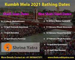 Kumbh Mela Bathing Dates 2021 Haridwar Kumbh Mela Dates The influence of maternal and paternal. kumbh mela bathing dates 2021