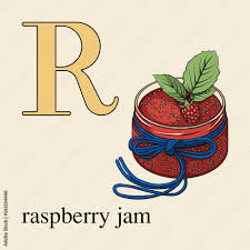 Basketball champion and global icon lebron james and his youngest son dom find themselves trapped in the warner 3000 server … Letter R With Raspberry Jam Illustrated English Alphabet With Sweets Stock Vector Adobe Stock