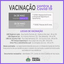 A campanha de vacinação da covid na capital continua na próxima semana. Prefeitura De Pocos De Caldas