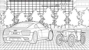 Here are images to print and color of characters well known by children, coming from the world of video games. Free Audi Coloring Book Makes The Time Go By Pleasantly