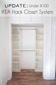 18 posts related to diy closet organizer ikea. Our Under 100 Ikea Hack Closet Makeover Southern Revivals