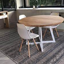 extendable round table ausziehbarer runder esstisch table ronde extensible free shipping germany france in 2021 round extendable table dining table handmade dining table
