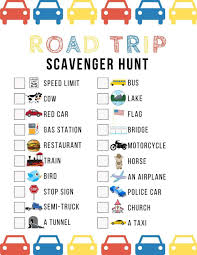Summer woodlands scavenger hunt from blissful domestication. Road Trip Scavenger Hunt Printable Road Trip Scavenger Hunt Printables
