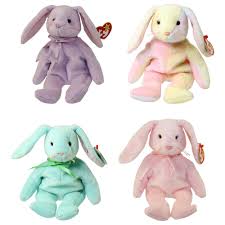 Ty Beanie Babies Set Of 4 Rabbits Floppity Hippity Hoppity Hippie 8 5 Inch Bbtoystore Com Toys Plush Trading Cards Action Figures Games Online Retail Store Shop Sale