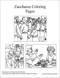 Zacchaeus Coloring Pages Coloring Pages Are A Great Way To End A Sunday School Lesson They Can Serve As A Great Zacchaeus Toddler Bible Lessons Bible Crafts