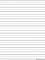 The most used type of lined paper in the states is the college ruled paper along with the wide lined paper, with more space for each line, and the narrow lined paper which can fit a bigger amount text on one page. Lined Paper Enchantedlearning Com