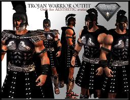 Unbeknown to the trojans, the wooden horse was filled with greek warriors. Second Life Marketplace Trojan Warrior Outfit For Aesthetic Mesh Body
