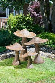 Our elm oyster mushroom garden kit is here! Decorative Garden Mushroom Ornament 32 From Castart Studios